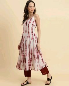 Tie-Dye Anarkali Suit Set