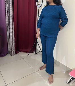 Blue Knit Set - Cozy &amp; Chic