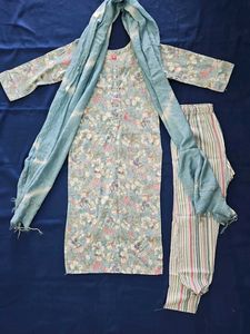 Floral Cotton Kurta Set