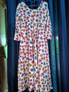 Elegant Floral A-line Kurta