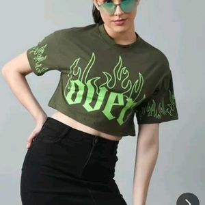 Y2K Print oversized top