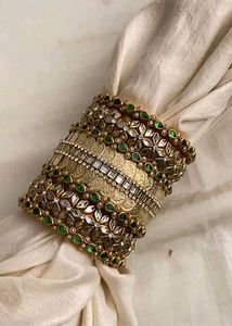 Beautiful silk thread bangles bridal set