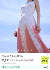 Tupil Print A Line Dress Savana