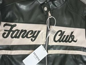 Statement Faux Leather Jacket.