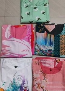 Assorted Print Tunic Tops - Bundle of 5