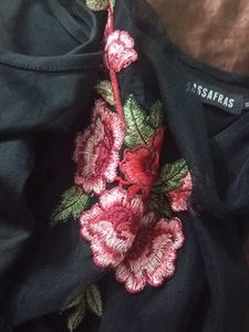 Sassafras Women Sheath Black midi dress