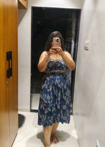 botanical print dress