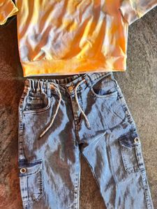 SALE COMBO OFFER Girls&#39; Tie-Dye Outfit with jog
