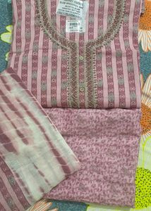 Blush Pink Cotton Salwar Suit