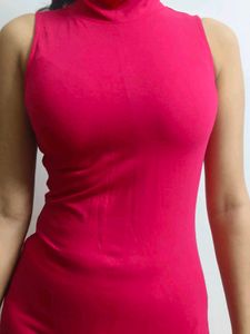 Faballey Hot Pink Bodycon Dress