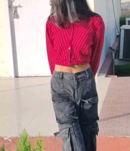 Striped Crop shirt