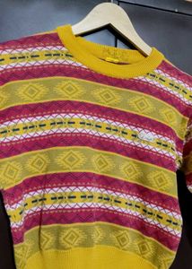 Multi Printed Sweater For 4-5 Year Boy