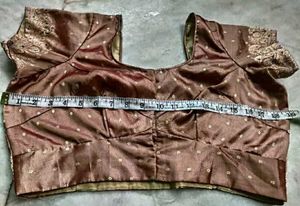 Peach Color wedding Banarasi Silk Blouse