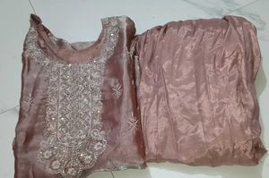 organza suit salwar set