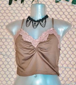 Size Small 🎁Buy 2 Get 1 Free 🎁Lace Trim Cami Top