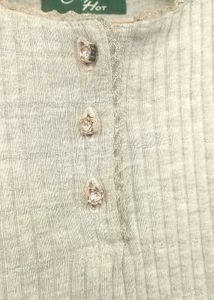 Green Long Sleeve  and same grey ribbed tops