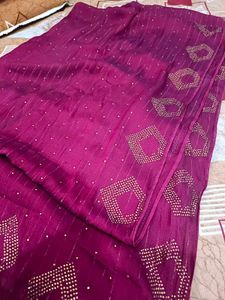 Elegant maroon Saree
