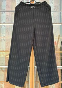 Striped Wide-Leg Culottes