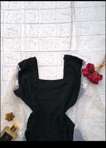 Black Mini Dress Lace Sleeves