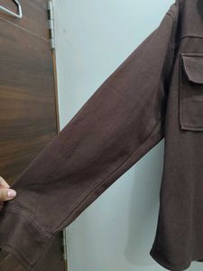 Brown Corduroy Overshirt Jacket