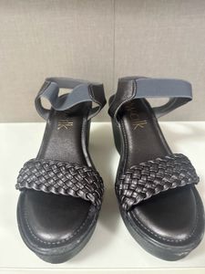 Black Catwalk Wedges