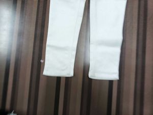 White Casual Pants