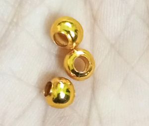 Golden Big And Medium Metal Beads