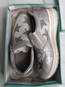 Silver Star Slip-On Sneakers