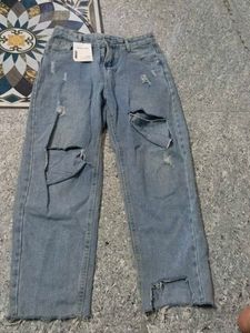 Ripped Light Wash Jeans