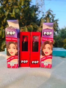 2 Pack ❤️ Sugar Pop Satin Matte Luxe Lipsticks ❤️