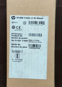 New Unused HP Laptop Blue Pin 65W Adapter