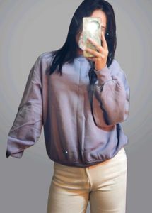 Lavender Oversized Sweatshirt