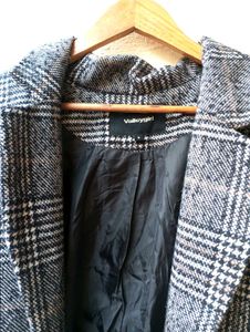 Plaid Korean Oversized Coat (Women)