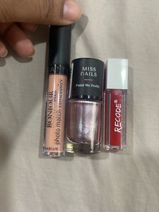 Bonjour Conceal With Liquid Lipstick And Nailpaint