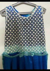 blue party wear Shady gown