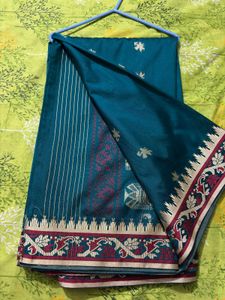 Elegant Teal Saree