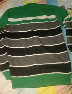 Mens Striped Knit Sweater
