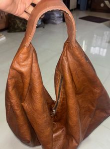 Brown Leather Hobo Bag
