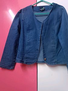 Denim Cropped Jacket