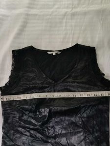 Black Lace Peplum Top Bust 30/32