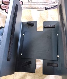 Metal CPU Trolley (Black) /CPU Trolley with Wheels/Computer Floor Stand Trolley with Castor Wheels with locking System Multiple use.