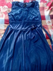 Elegant Navy Blue Party Dress For Girls New Cutie