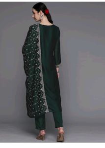Indo Era Ethnic Kurta with Trousers &amp; Dupatta