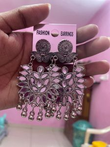 Statement Silver Earrings