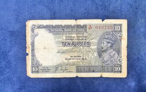 Sale. 10rs George V1 By Jb Taylor Rare