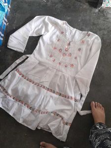 White Embroidered Dress