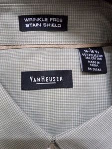 Van Heusen Shirt TWICE USED Dry washed and ready t