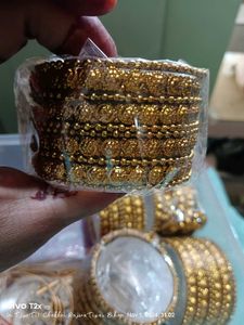 Metalic Golden Bangles