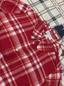 Red Plaid Flannel Shirt