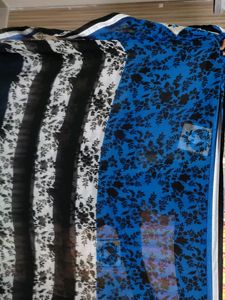 Floral & Striped Fabric Piece